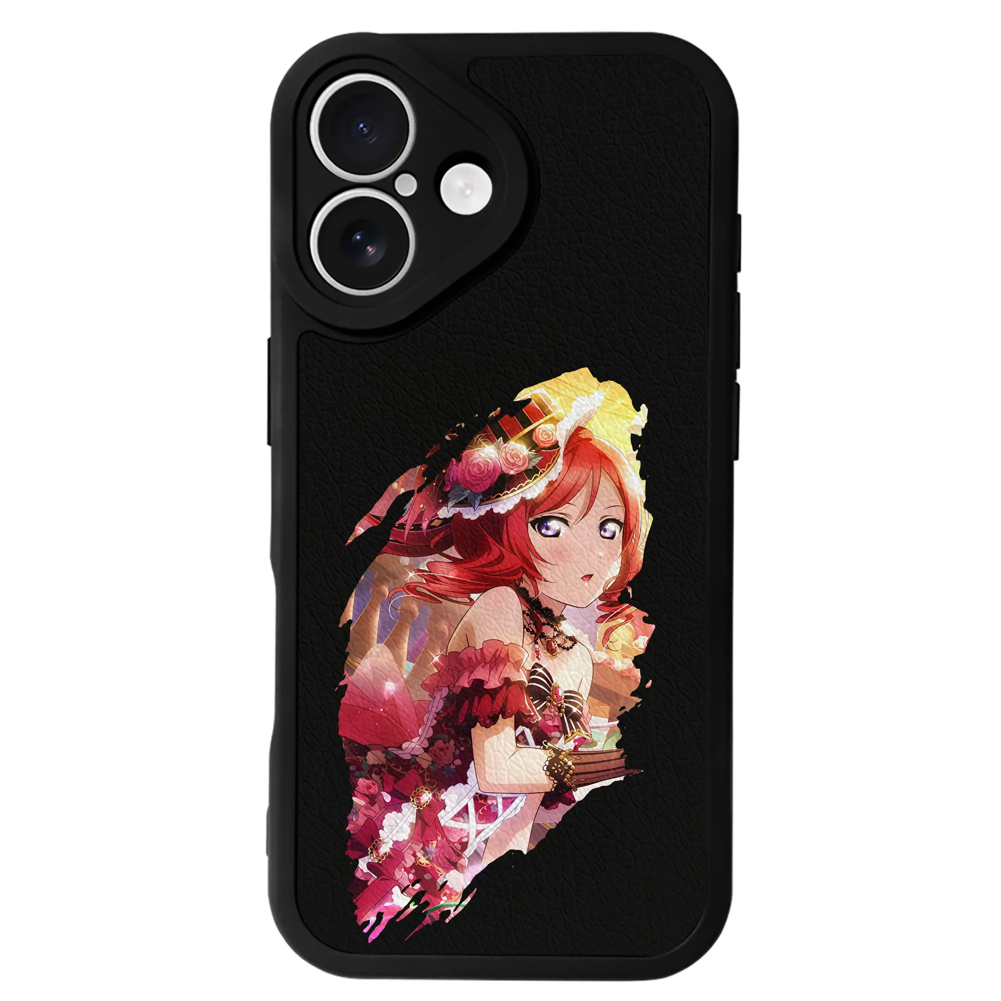 Love Live! グッズ,西木野真姫 - IPhone 16シリーズ対応 ・ シリコンスマホケース ・ レザー調 ・ 高精度フィット ・ 耐衝撃 ・ ワイヤレス充電対応 ・ 精密カット